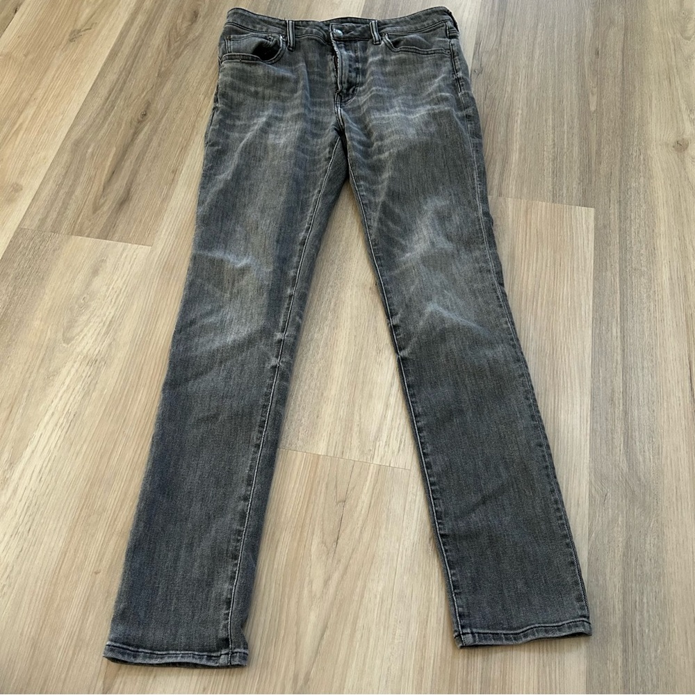 American Eagle Outfitters Men's Relaxed Fit Charcoal Jeans